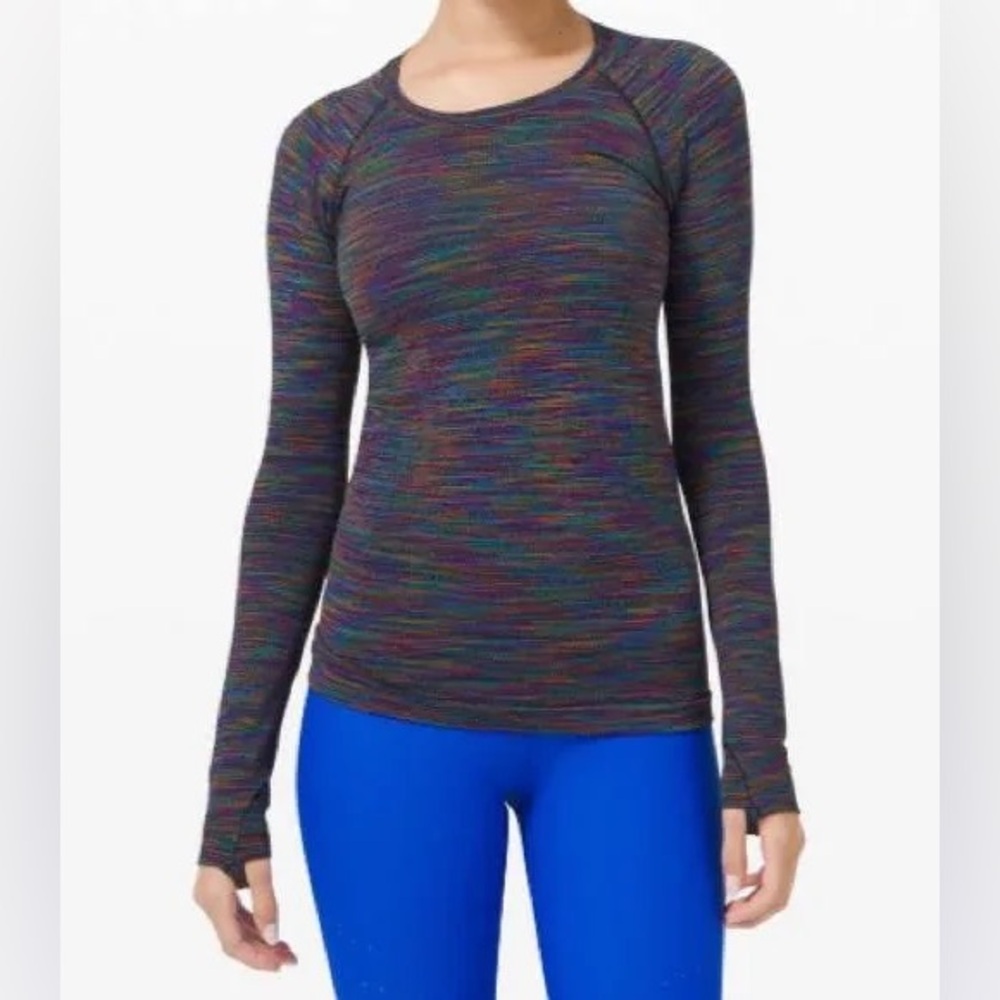 Lululemon Swiftly Long Sleeve Pride Rainbow Size 6